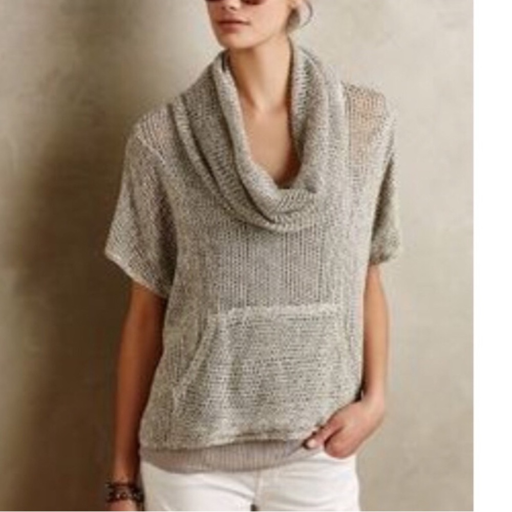 Anthropologie Saturday Sunday | ‘Sapin’ Cowl Neck open Knit